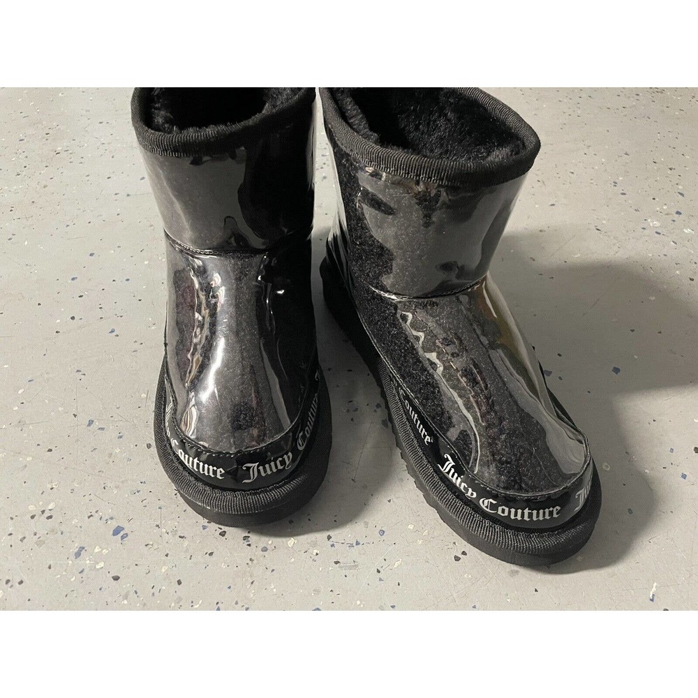 Juicy Couture Klash Black Boots Size 6 Bootie Boots NWT Flat Black Boots